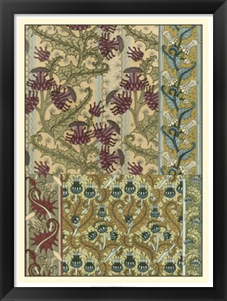 Framed Garden Tapestry IV Print