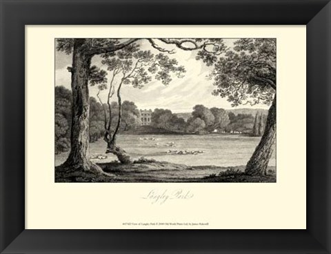 Framed View of Langley Park Print