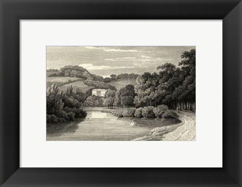 Framed View of Beaumont Lodge Print
