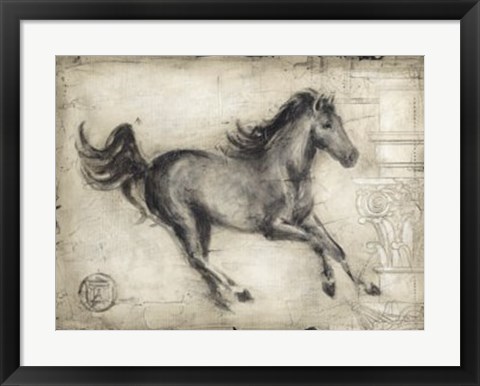 Framed Roman Horse I Print