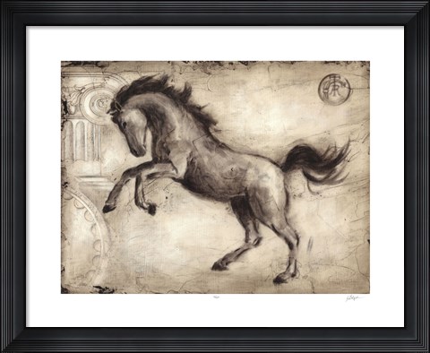 Framed Roman Horse II Print