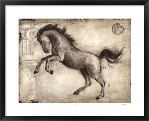 Framed Roman Horse II Print