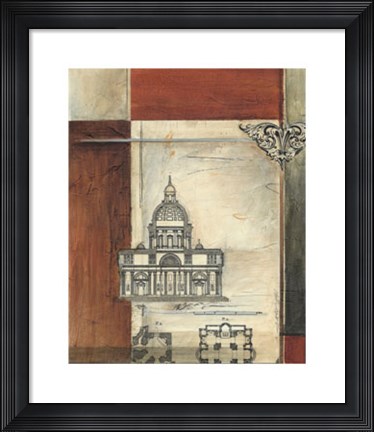Framed Architectural Measure II Print