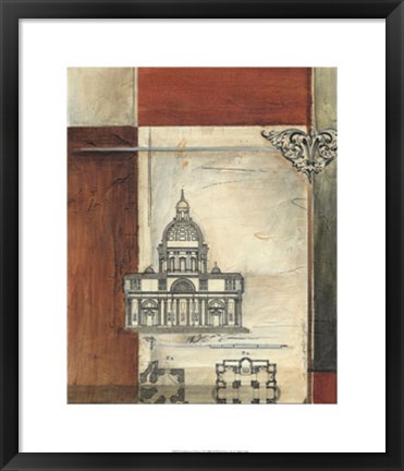 Framed Architectural Measure II Print