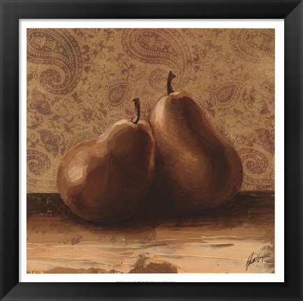 Framed Fruit Duet II Print