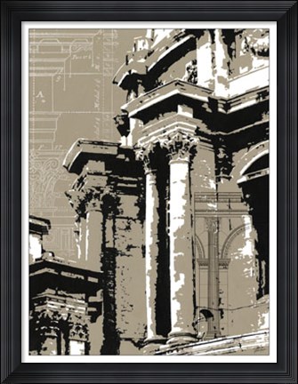 Framed Aesthetic Design I Print