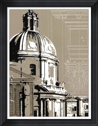 Framed Aesthetic Design II Print