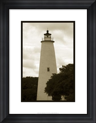 Framed Ocracoke Island Lighthouse Print