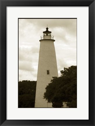 Framed Ocracoke Island Lighthouse Print