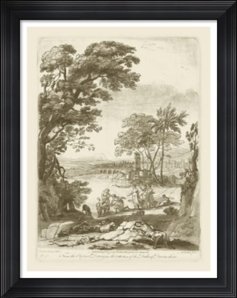 Framed Pastoral View I Print