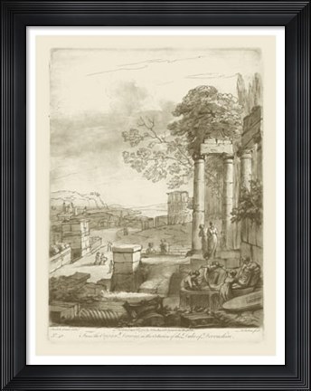 Framed Pastoral View II Print