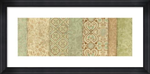 Framed Painted Patterns I Print