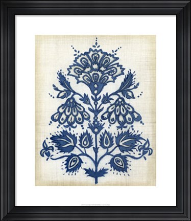 Framed Eastern Indigo I Print