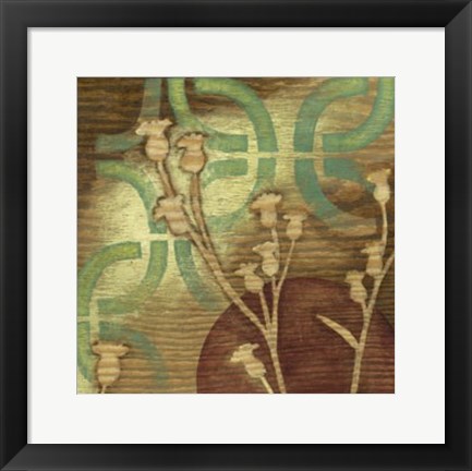 Framed Ornamental Garden II Print