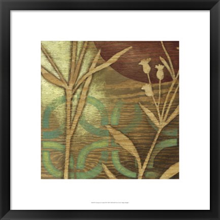 Framed Ornamental Garden III Print