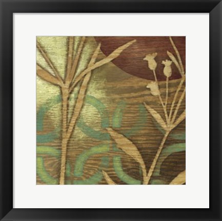 Framed Ornamental Garden III Print