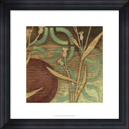 Framed Ornamental Garden IV Print