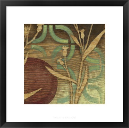 Framed Ornamental Garden IV Print