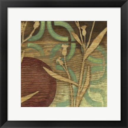 Framed Ornamental Garden IV Print