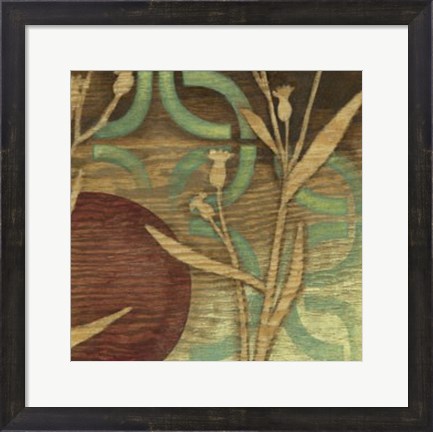 Framed Ornamental Garden IV Print
