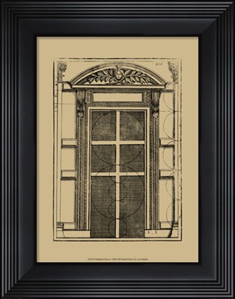 Framed Palladian Door Print