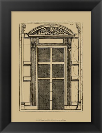 Framed Palladian Door Print