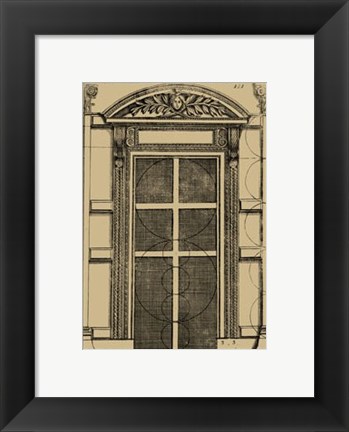 Framed Palladian Door Print