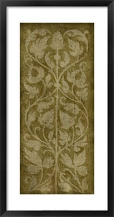 Framed Vineyard Tapestry I Print