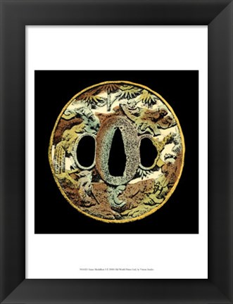 Framed Asian Medallion I Print