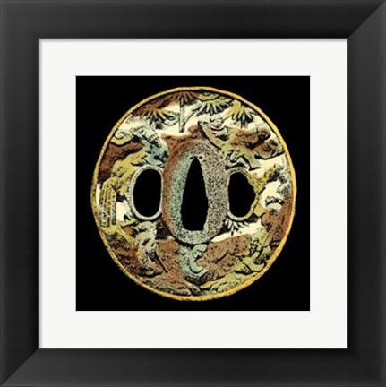 Framed Asian Medallion I Print