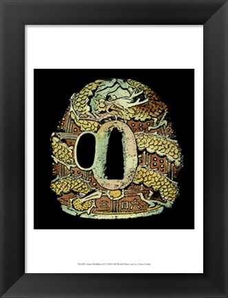 Framed Asian Medallion II Print