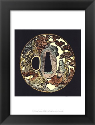 Framed Asian Medallion III Print