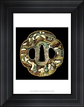 Framed Asian Medallion IV Print