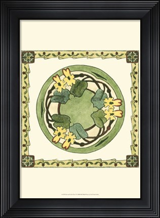 Framed Arts &amp; Crafts Plate V Print