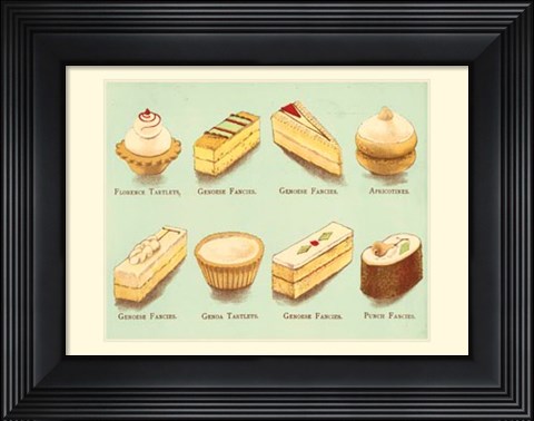 Framed Fanciful Cakes &amp; Tarts II Print