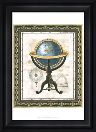Framed Traditional Globe I Print