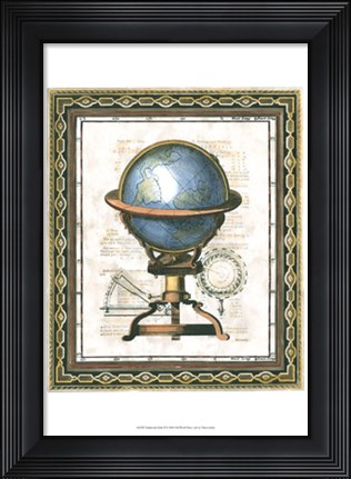 Framed Traditional Globe II Print