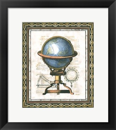 Framed Traditional Globe II Print