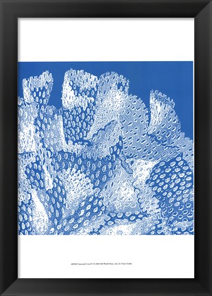 Framed Saturated Coral IV Print