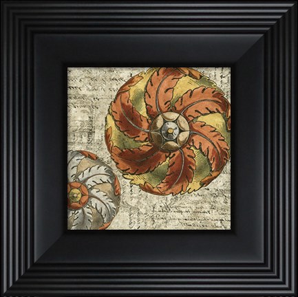 Framed Vintage Rosette III Print