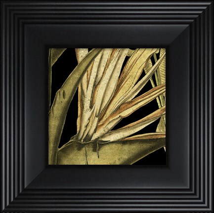 Framed Tranquil Tropical Leaves III Print