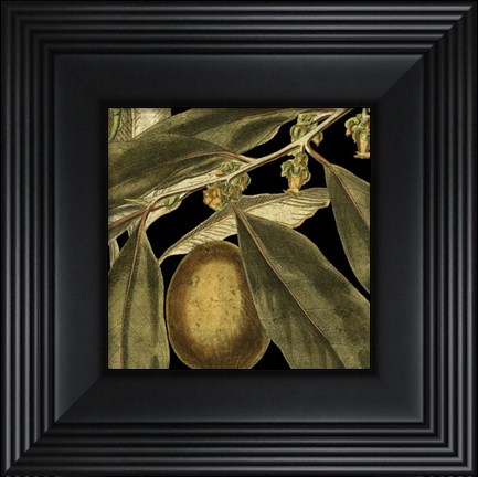 Framed Tranquil Tropical Leaves IV Print