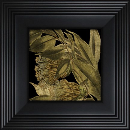 Framed Tranquil Tropical Leaves VI Print