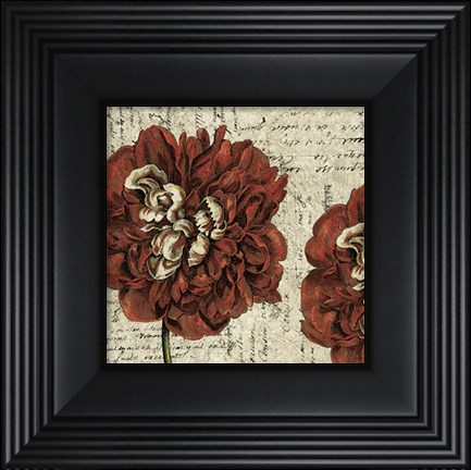 Framed Vintage Composition I Print