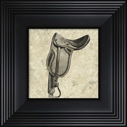 Framed Antique Saddle II Print