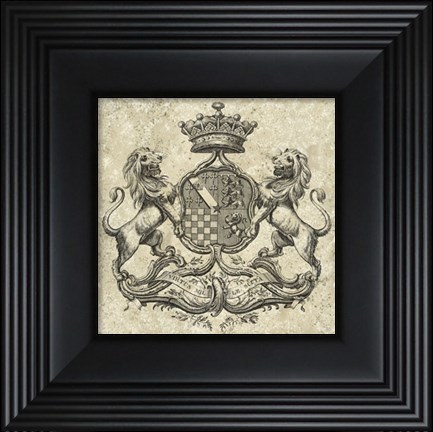 Framed Heraldry I Print