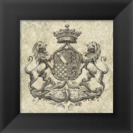 Framed Heraldry I Print