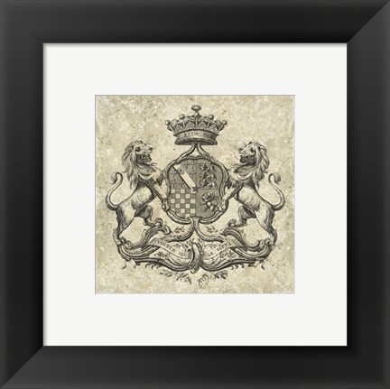 Framed Heraldry I Print