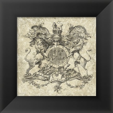Framed Heraldry II Print