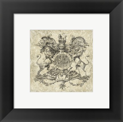 Framed Heraldry II Print